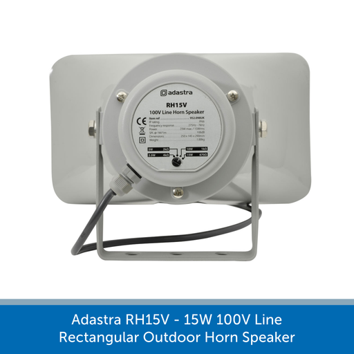 Showing the back of a Adastra RH15V