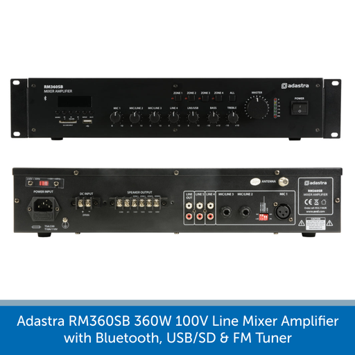 Front and back view of a Adastra RM360SB