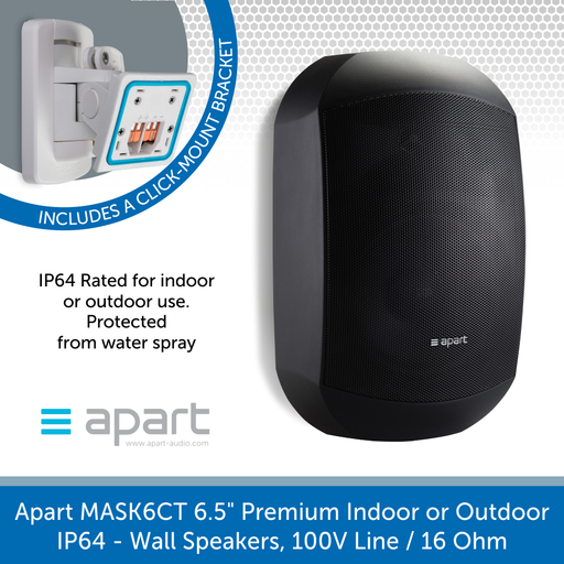 Also available in Black Apart Audio MASK6CT-W & MASK6CT-BL