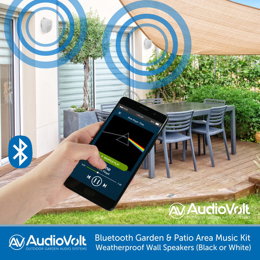 Audio Volt, Garden & Patio Music Kit + Bluetooth Wireless Streaming