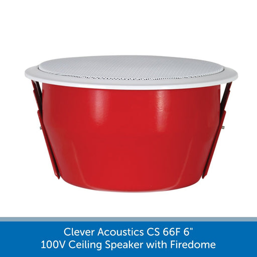 Clever Acoustics CS 66F 6" 100V Ceiling Speaker with Firedome