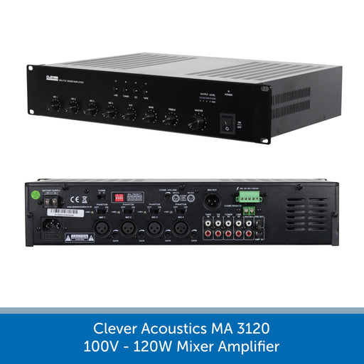 Clever Acoustics MA 3120 100V 120W Mixer Amplifier