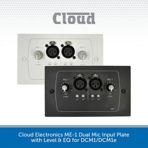 Cloud Electronics ME-1 Dual Mic Input Plate with Level & EQ for DCM1/DCM1e