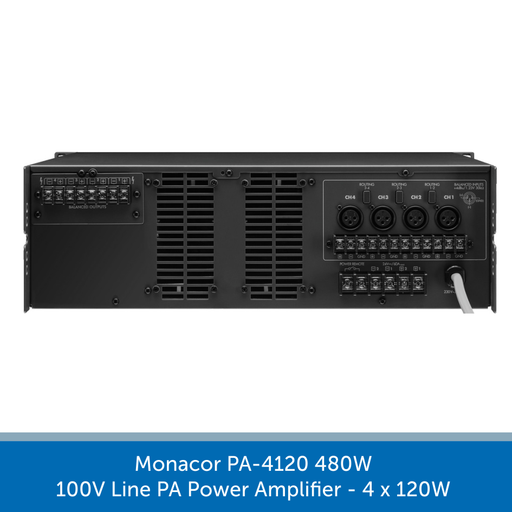 Showing the back of a Monacor PA-4120