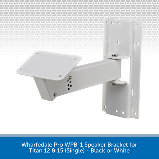 Wharfedale Pro WPB-1 Speaker Bracket for Titan 12 & 15 (Single) - Black or White